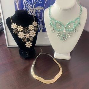 3 Necklaces lot